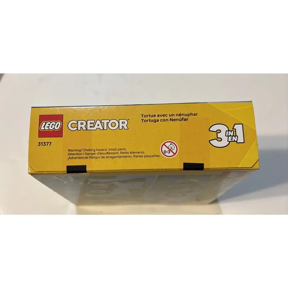 Lego Creator 3 In 1 Turtle With A Water Lily 31377 NIB 124 Pieces